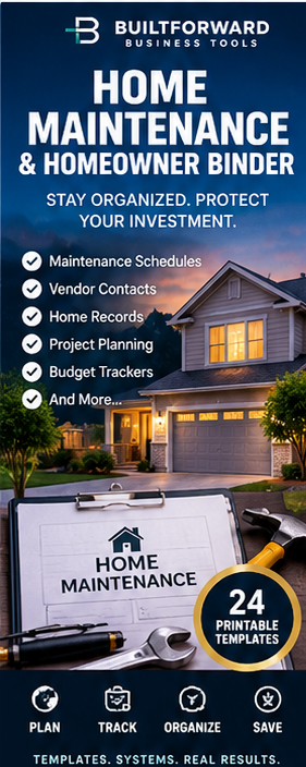 Home Maintenance & Homeowner Binder preview