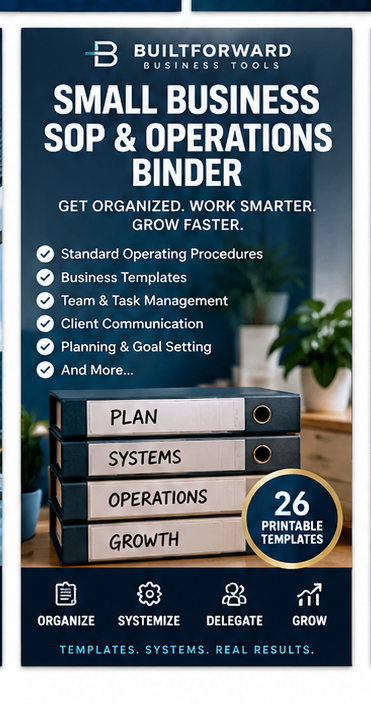 Small Business SOP & Operations Binder preview