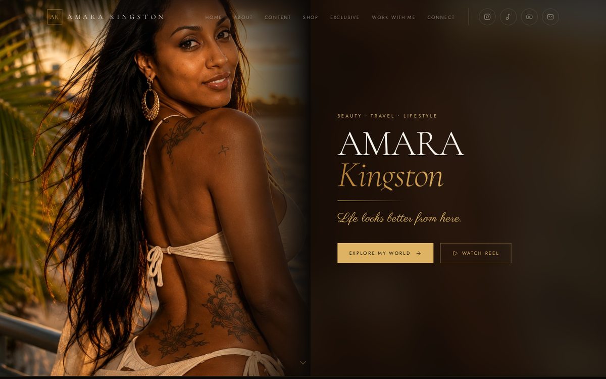 Amara Kingston website preview