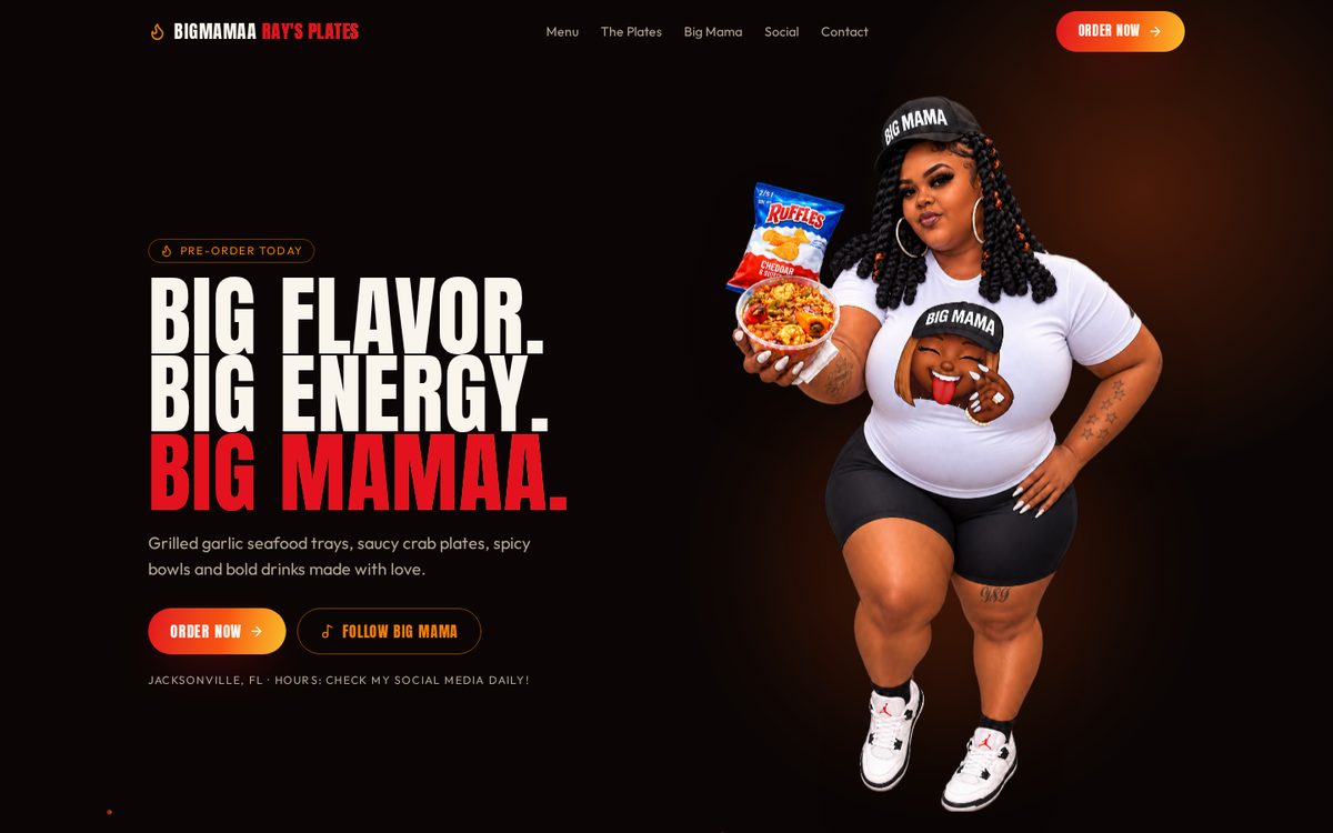 Big Mama Ray website preview