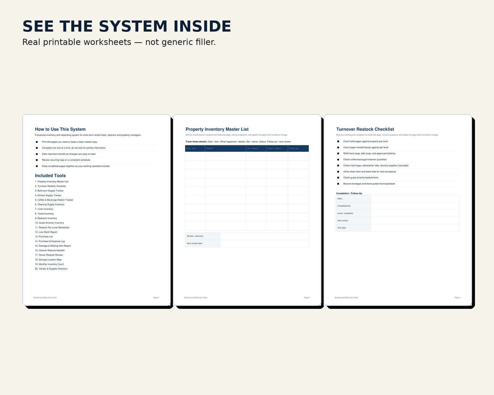 Airbnb Restock & Inventory System — preview page 2