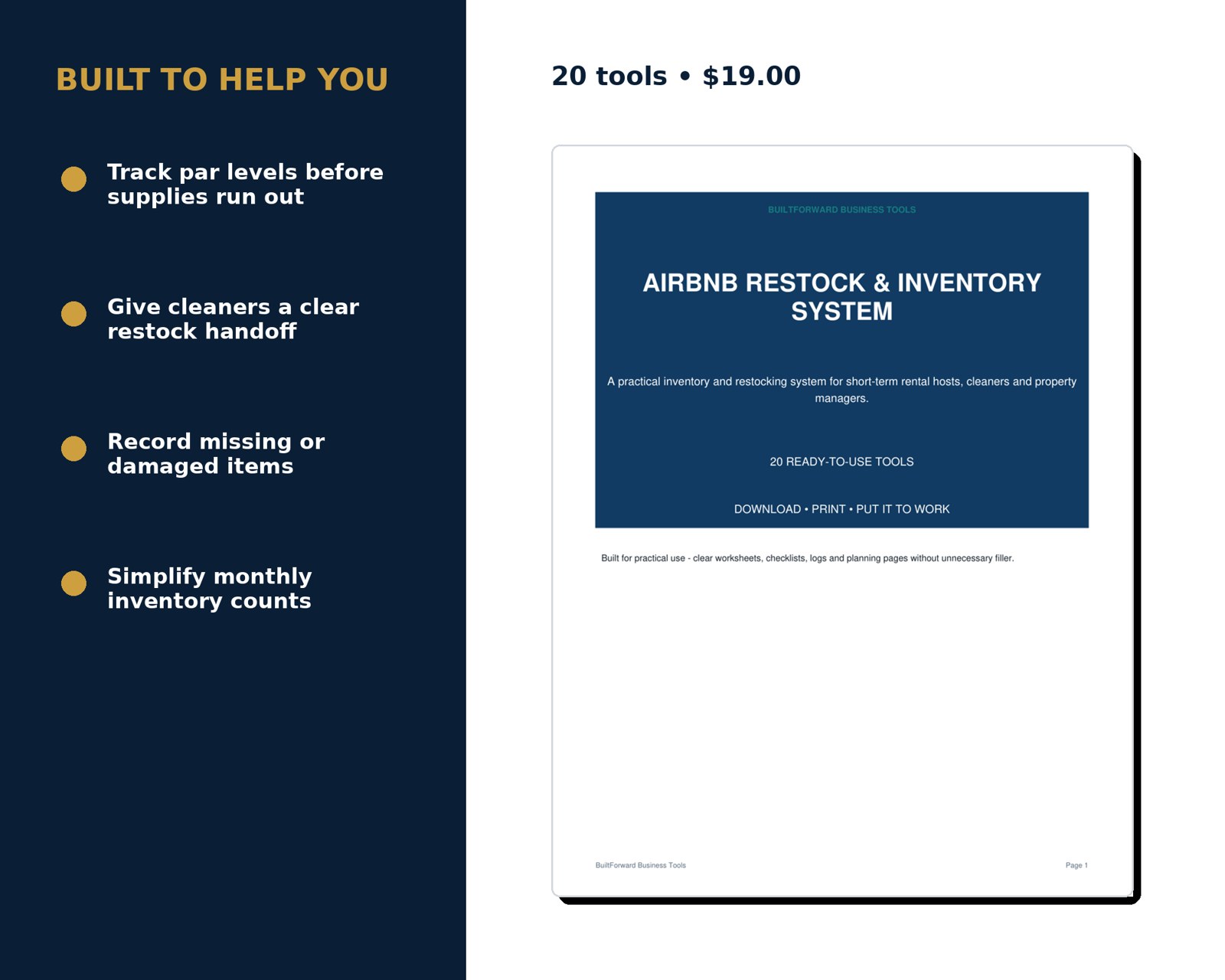 Airbnb Restock & Inventory System — preview page 3